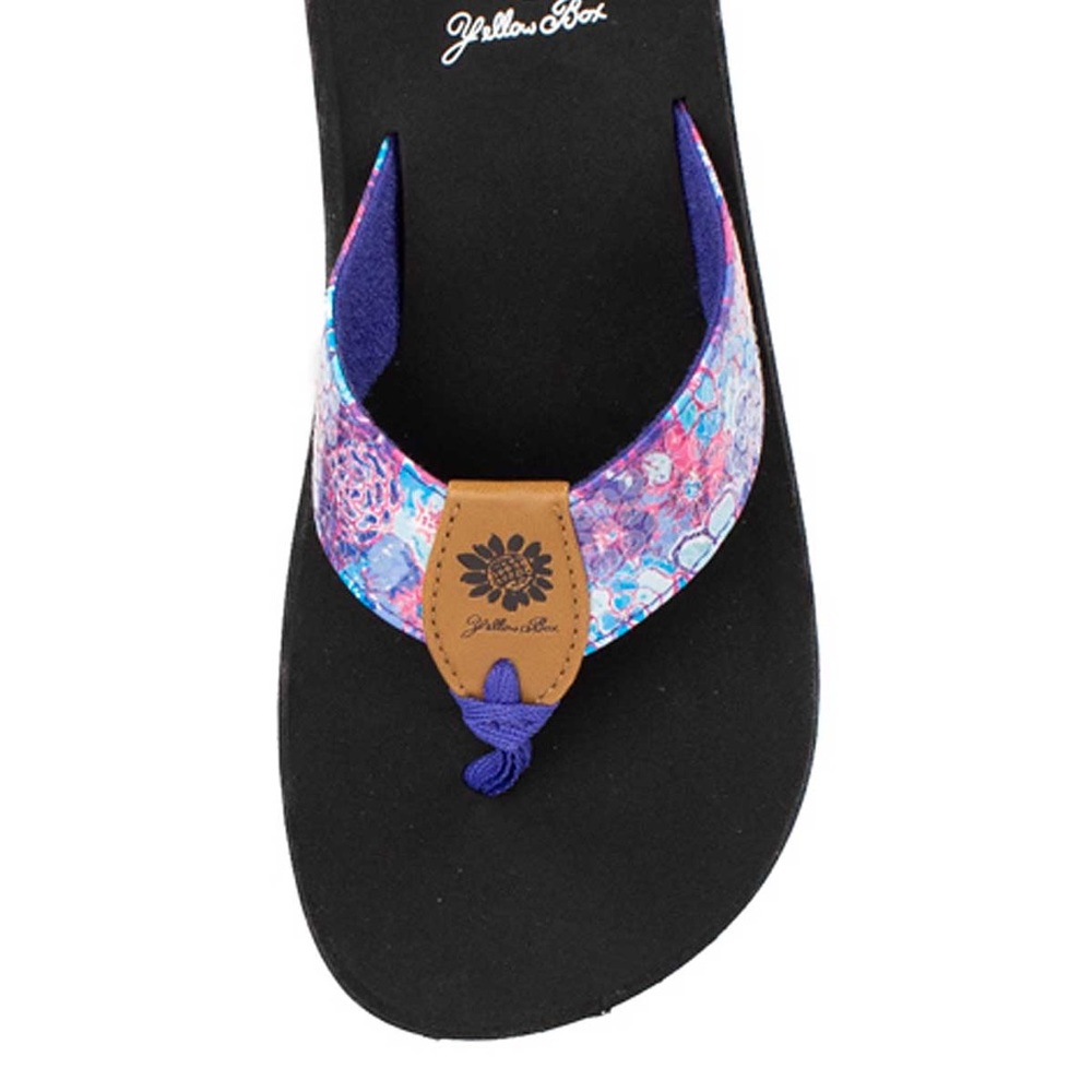 YELLOW BOX FRAZZLE PURPLE FLIP FLOPS SANDALS MEDIUM WIDTH NEW IN BOX.FIRM PRICE - Picture 6 of 6
